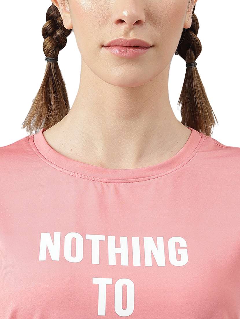 women chest print short sleeve t-shirt - 21762660 -  Standard Image - 5