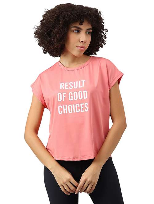 women chest print short sleeve t-shirt - 21762662 -  Standard Image - 0