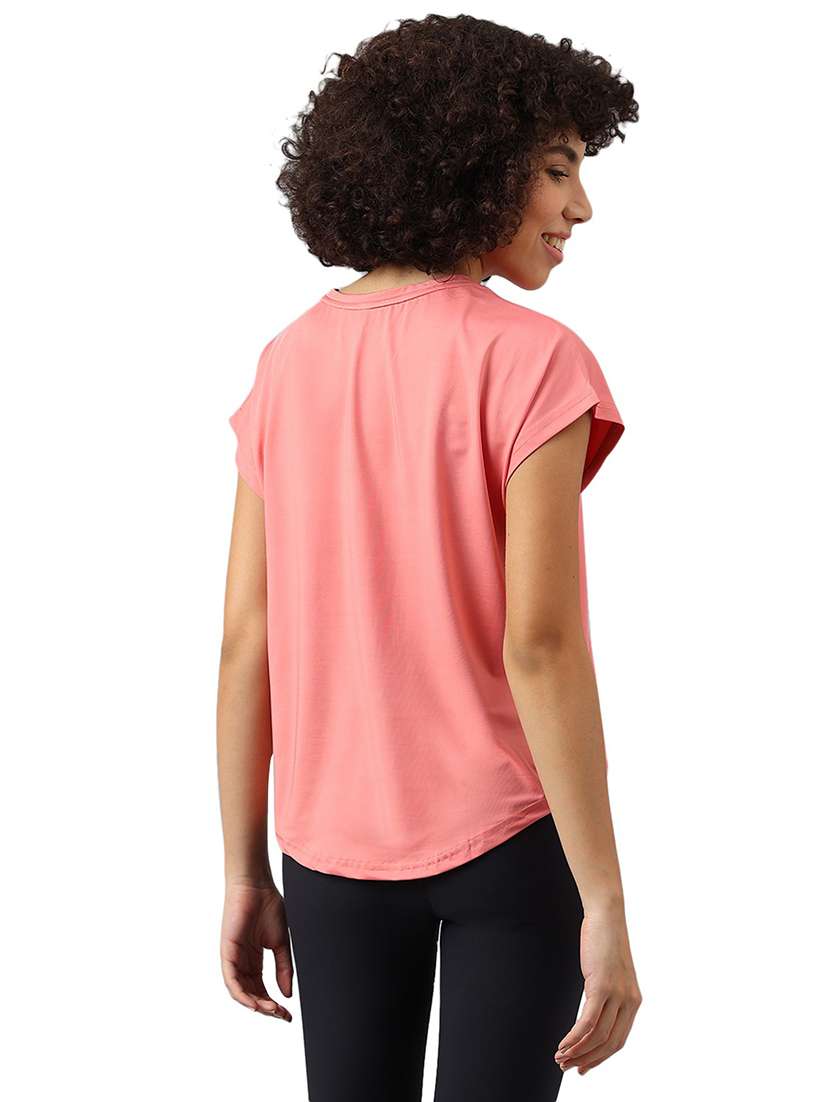 women chest print short sleeve t-shirt - 21762662 -  Standard Image - 3