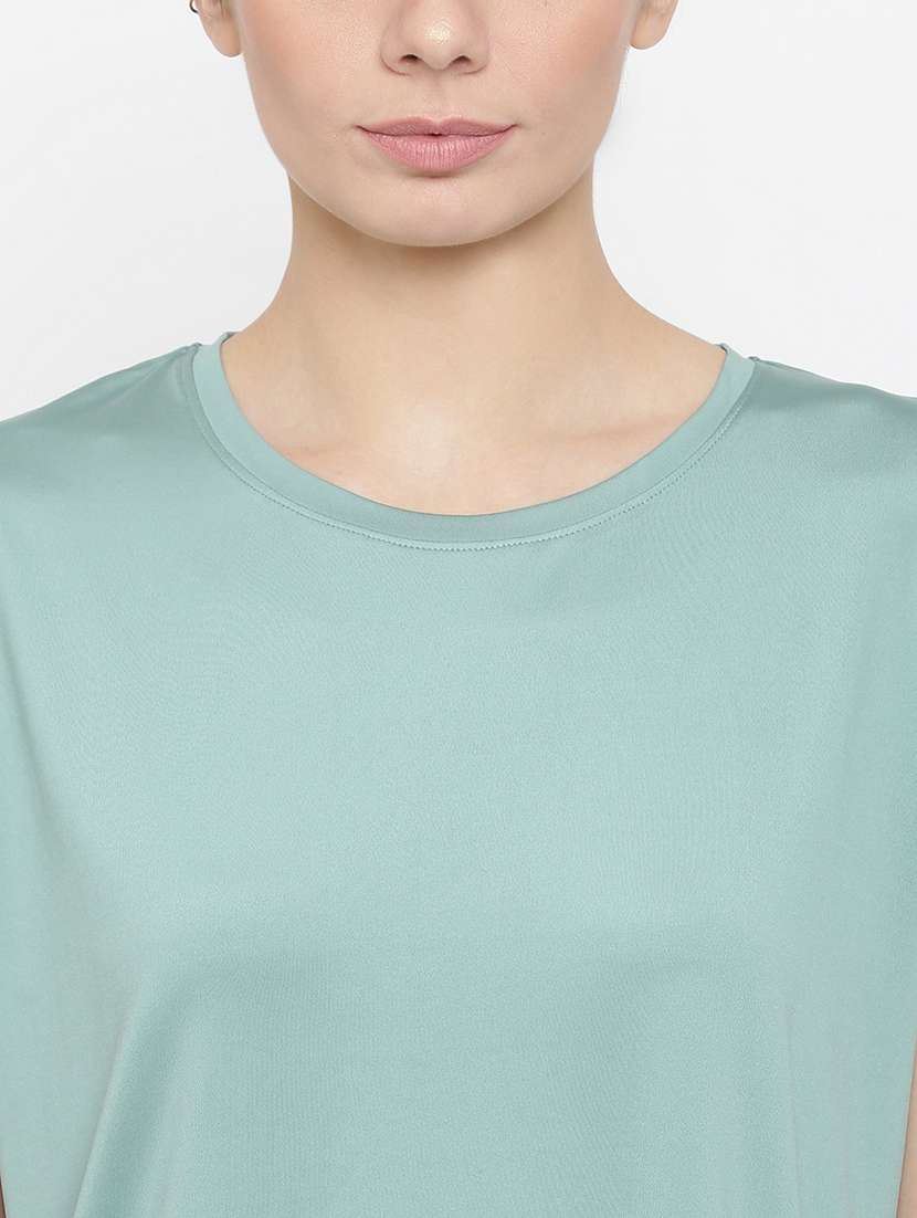 women printed round neck dri-fit sports t-shirt - 21762666 - Standard Image - 5