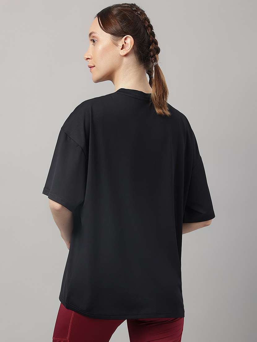 women printed round neck dri-fit sports t-shirt - 21762688 - Standard Image - 3