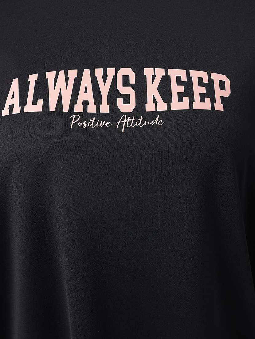 women printed round neck dri-fit sports t-shirt - 21762688 - Standard Image - 5