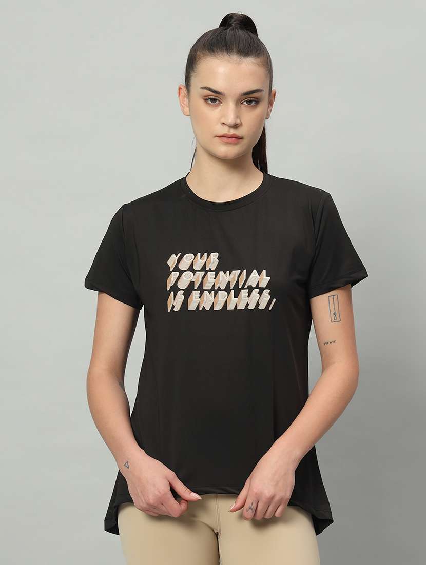 women printed dri-fit sports t-shirt