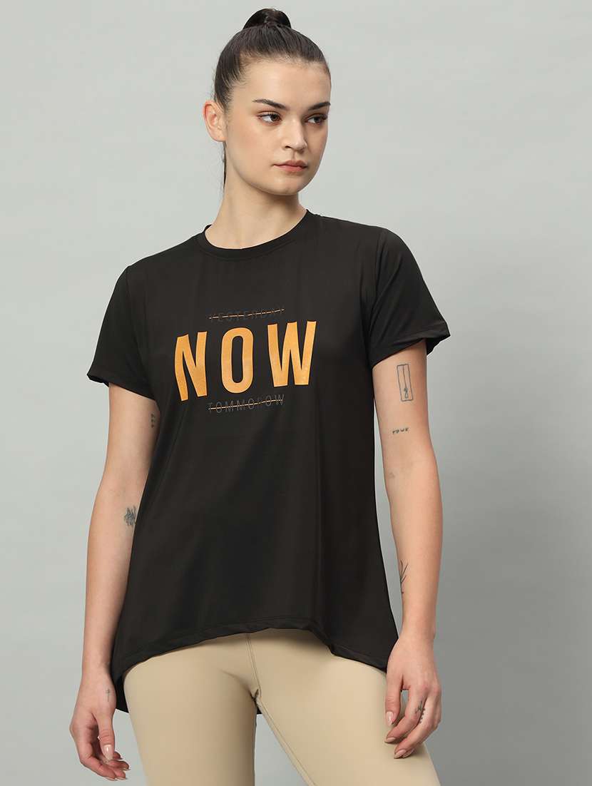 women printed dri-fit sports t-shirt