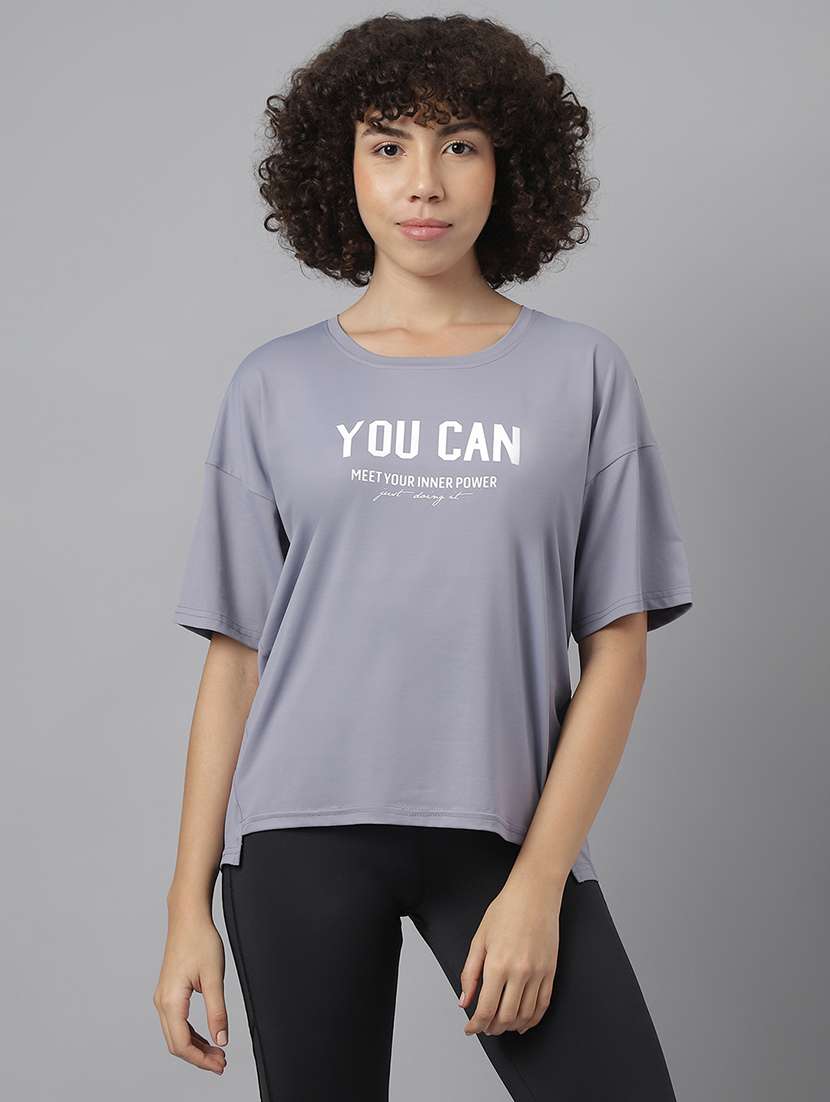 women printed dri-fit sports t-shirt