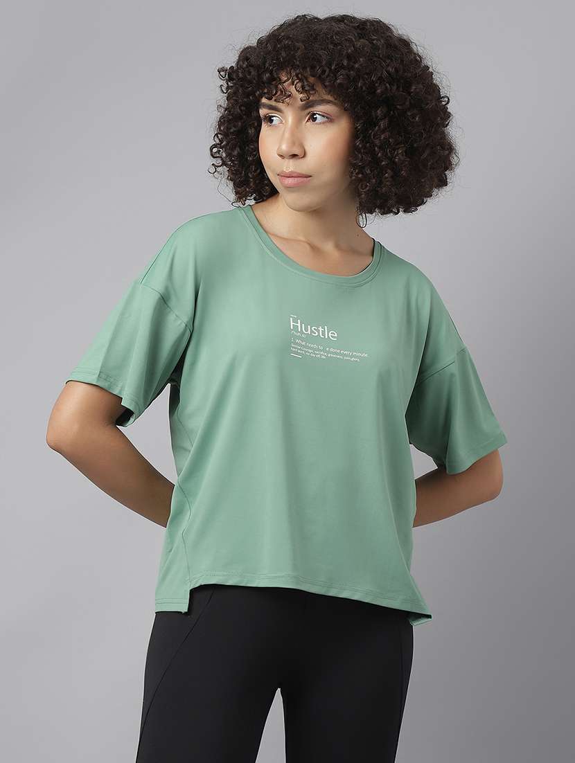 women printed dri-fit sports t-shirt