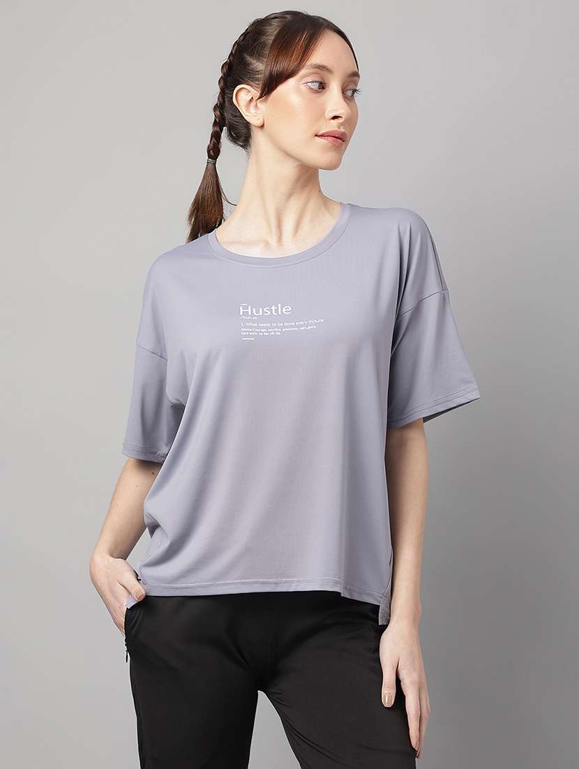 women printed dri-fit sports t-shirt