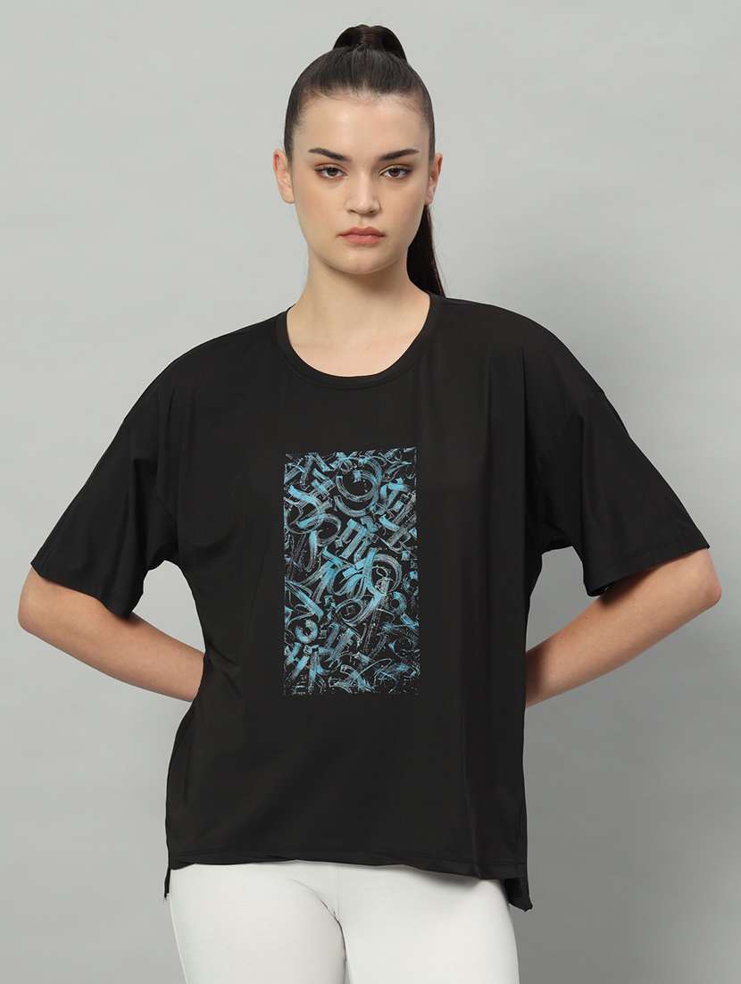 women printed dri-fit sports t-shirt