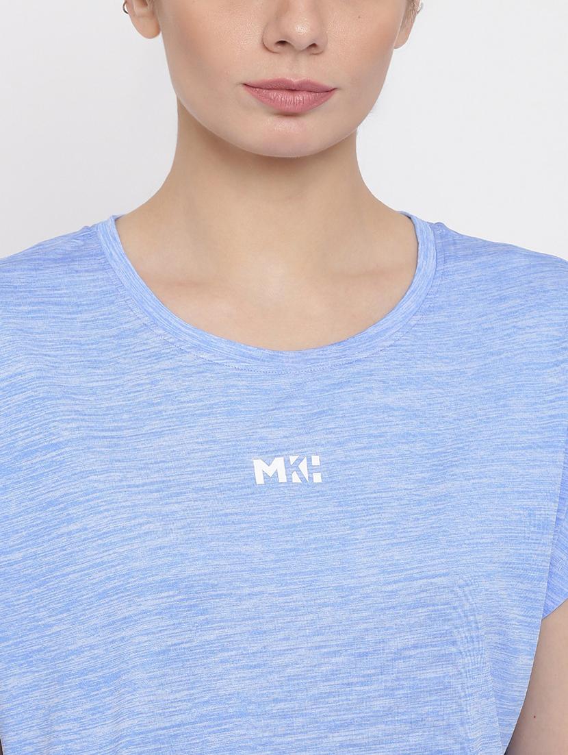 women melange relaxed fit dri-fit t-shirt - 21762857 - Standard Image - 5