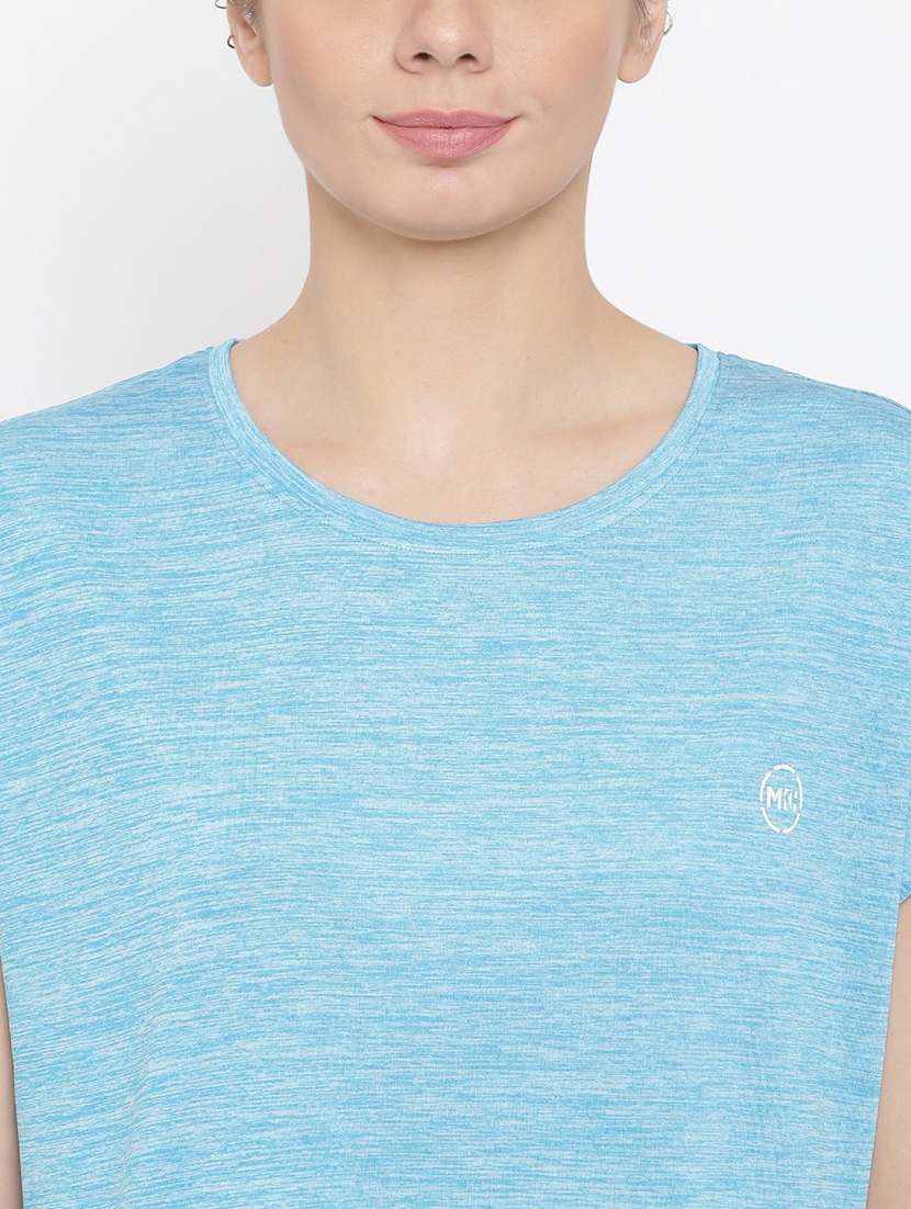 women plain round neck dri-fit t-shirt - 21762861 -  Standard Image - 5