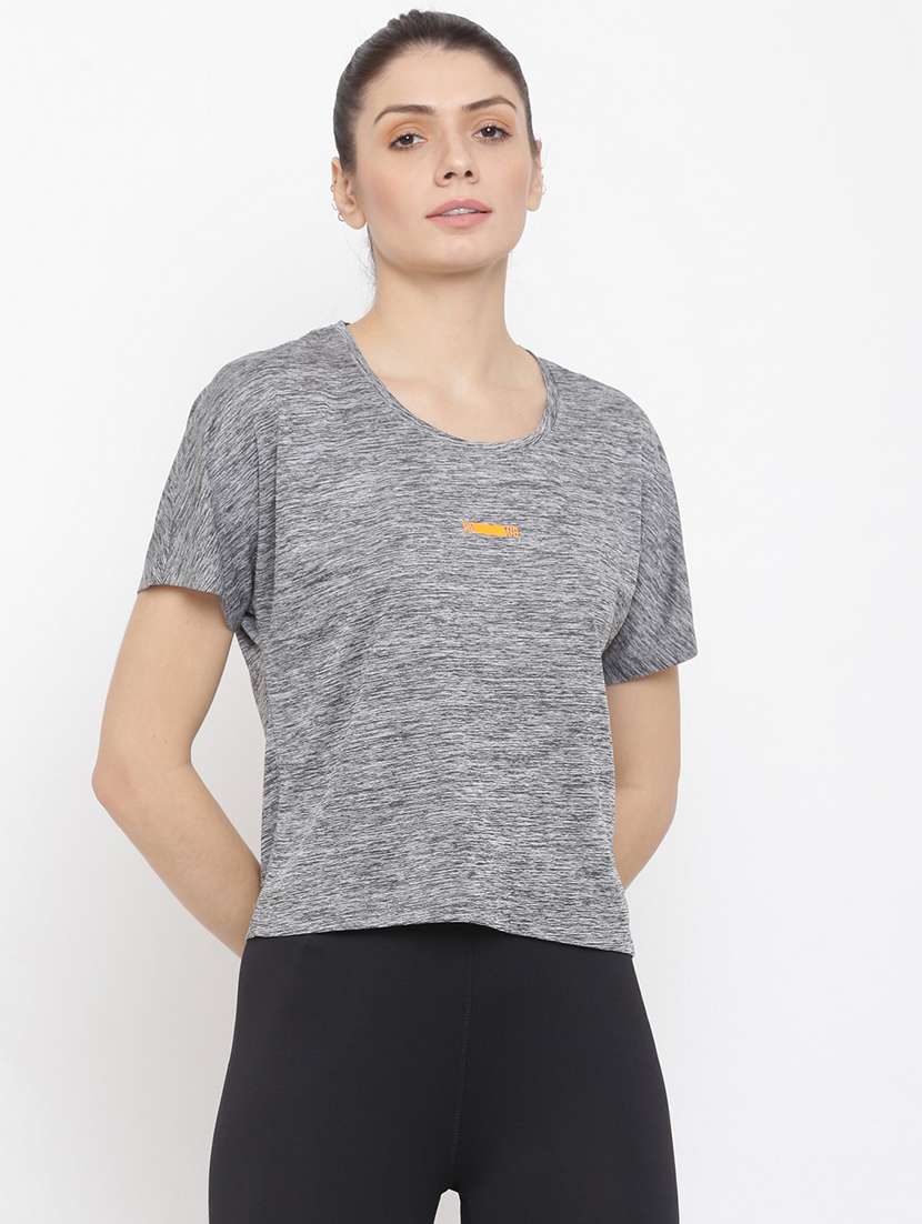 women printed short sleeves sports t-shirt