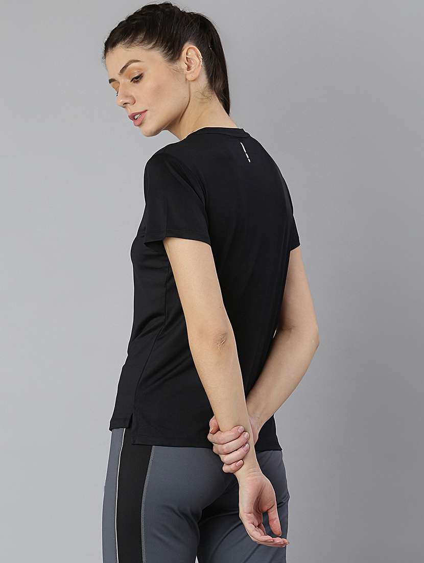 women printed round neck dri-fit sports t-shirt - 21762889 -  Standard Image - 3