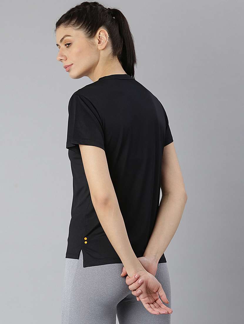 women printed round neck dri-fit sports t-shirt - 21762890 -  Standard Image - 3