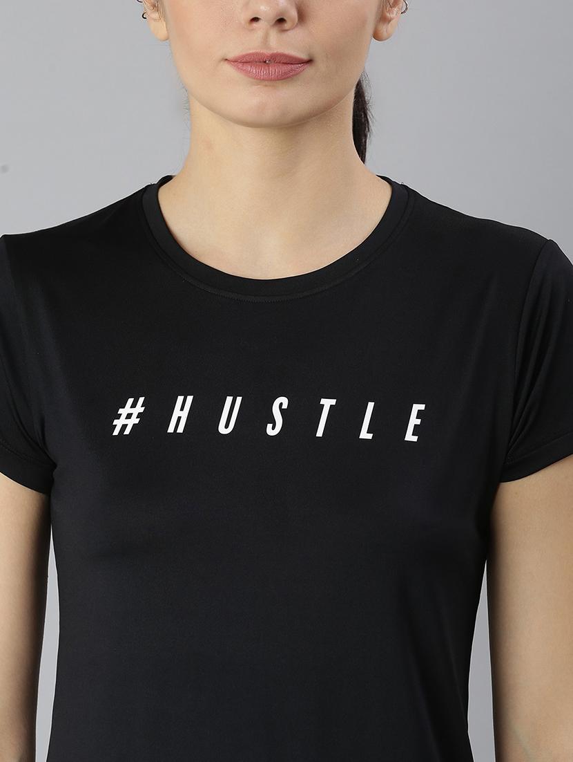 women printed round neck dri-fit sports t-shirt - 21762893 - Standard Image - 5