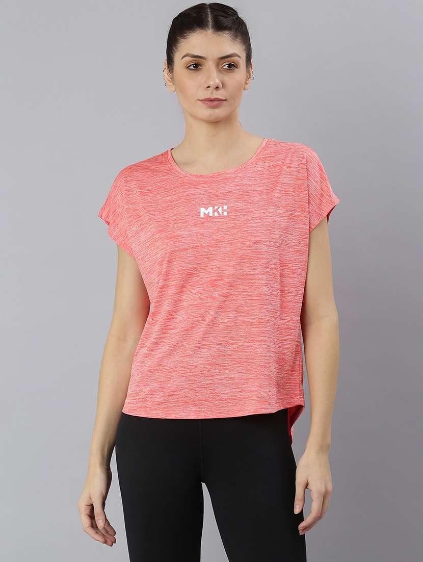 women printed short sleeves sports t-shirt - 21762900 -  Zoom Image - 0