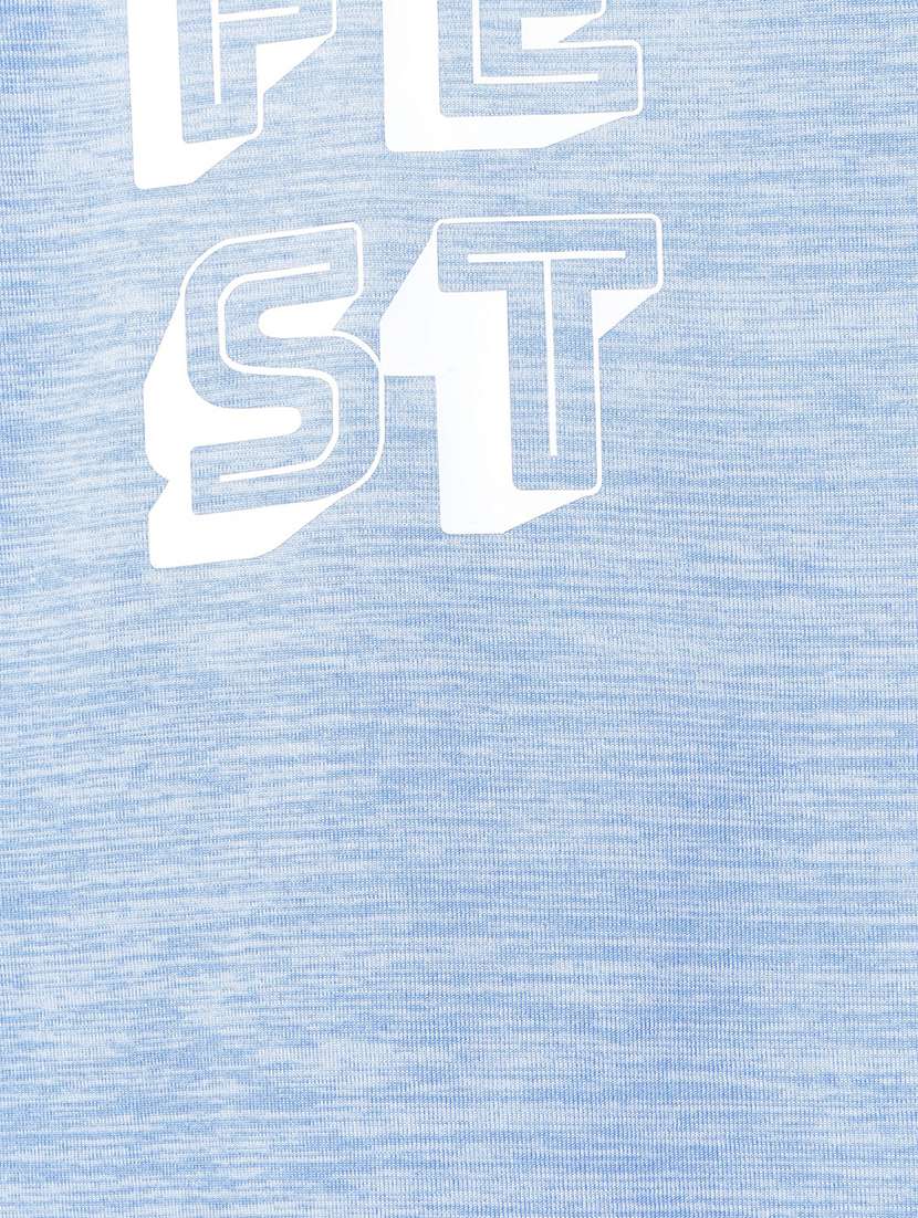 women typography print relaxed fit dri-fit t-shirt - 21762909 -  Standard Image - 5