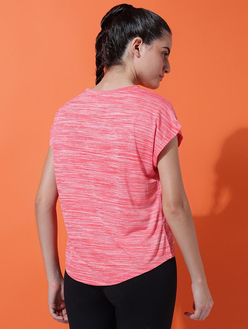 women printed round neck dri-fit t-shirt - 21762919 - Standard Image - 3