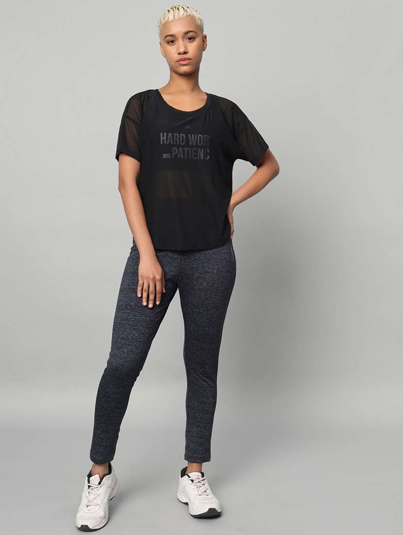 women printed round neck dri fit t-shirt - 21762985 -  Standard Image - 5