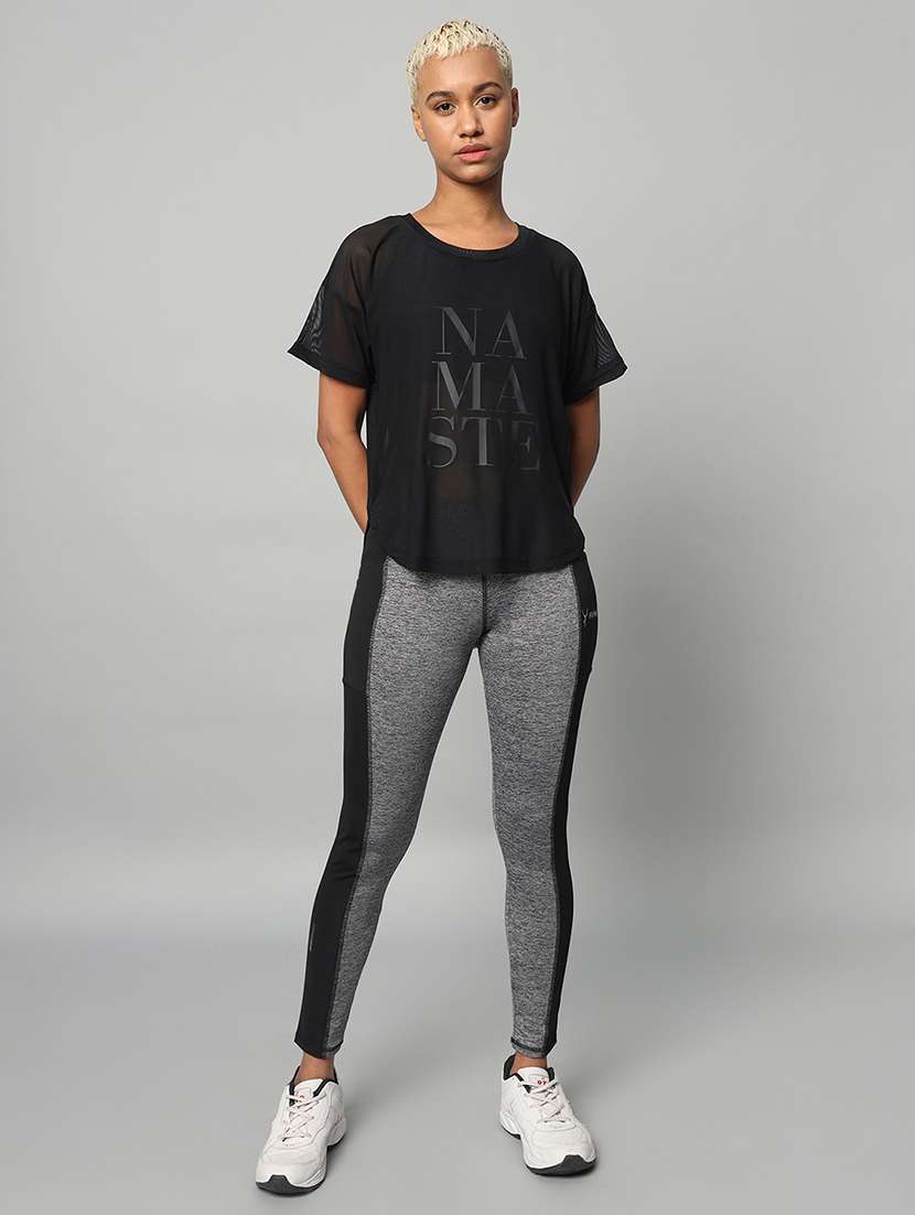 women typography printed relaxed fit dri-fit t-shirt - 21762987 -  Standard Image - 5