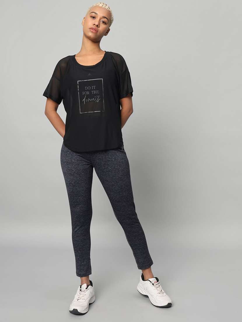 women typography printed relaxed fit dri-fit t-shirt - 21763004 -  Standard Image - 5