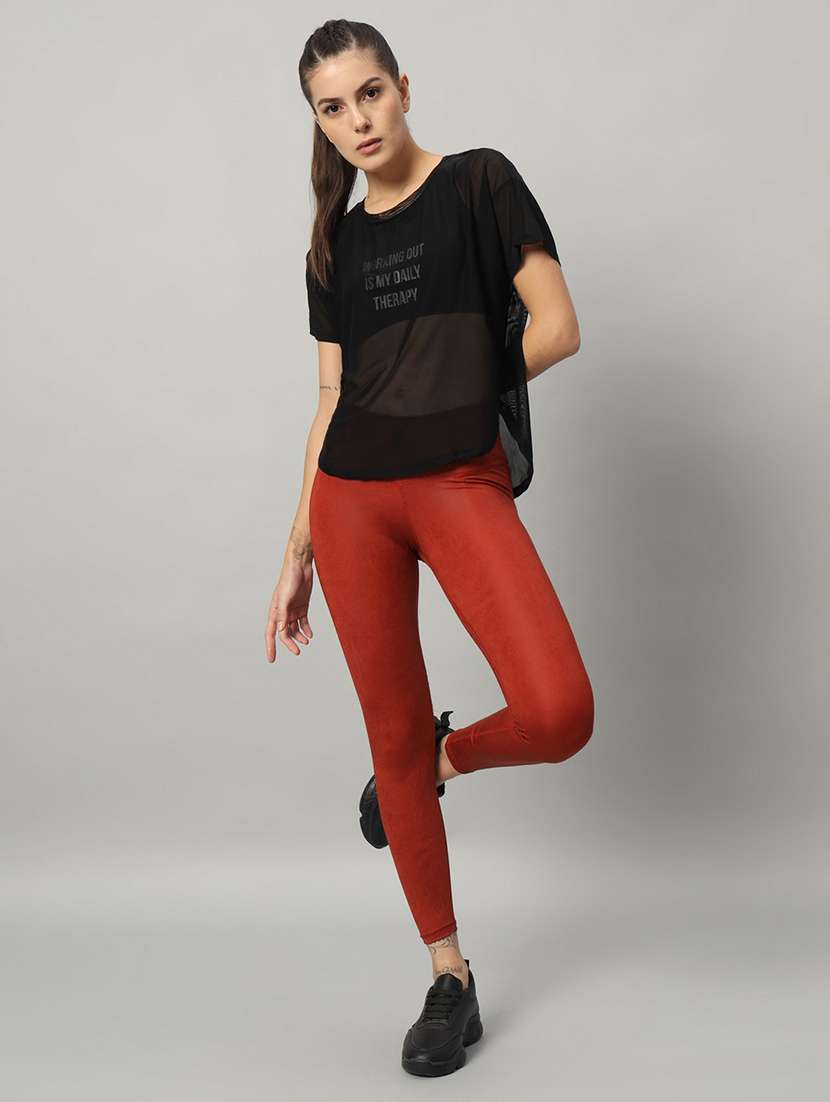 women typography printed relaxed fit dri-fit t-shirt - 21763007 -  Standard Image - 5