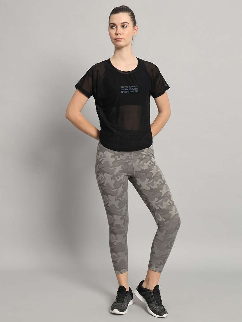 women typography printed relaxed fit dri-fit t-shirt - 21763008 -  Standard Image - 5