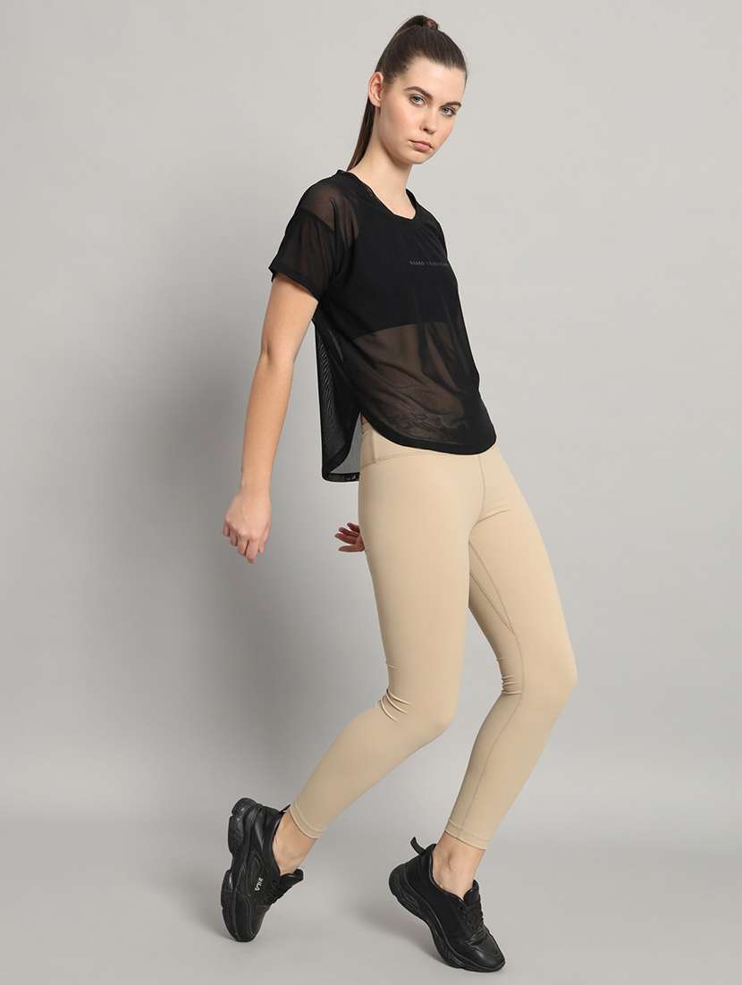 women typography printed relaxed fit dri-fit t-shirt - 21763020 -  Standard Image - 5