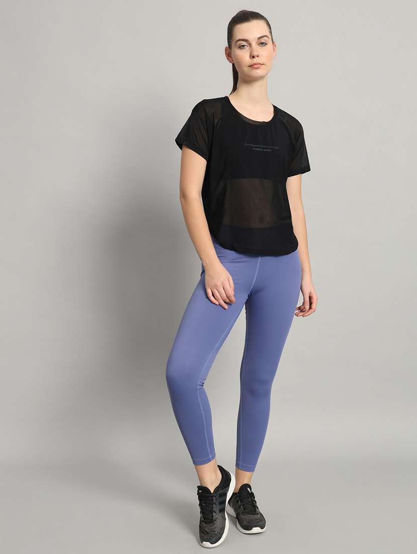 women typography printed relaxed fit dri-fit t-shirt - 21763023 -  Standard Image - 5