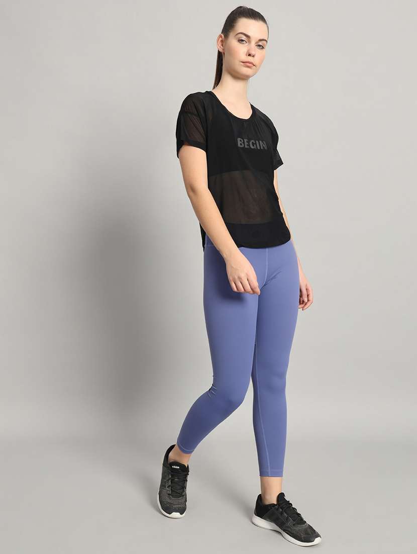 women typography printed relaxed fit dri-fit t-shirt - 21763026 - Standard Image - 5