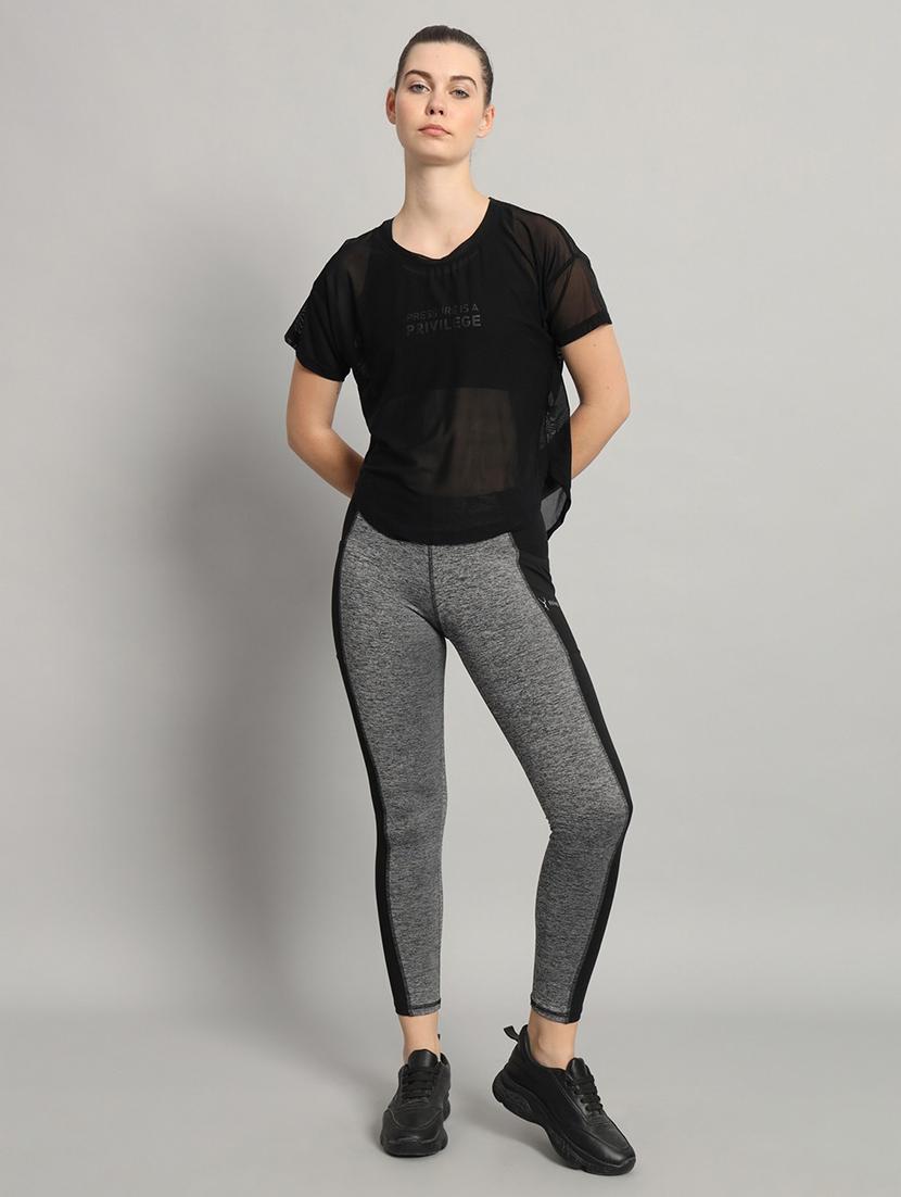 women typography printed relaxed fit dri-fit t-shirt - 21763028 - Standard Image - 5