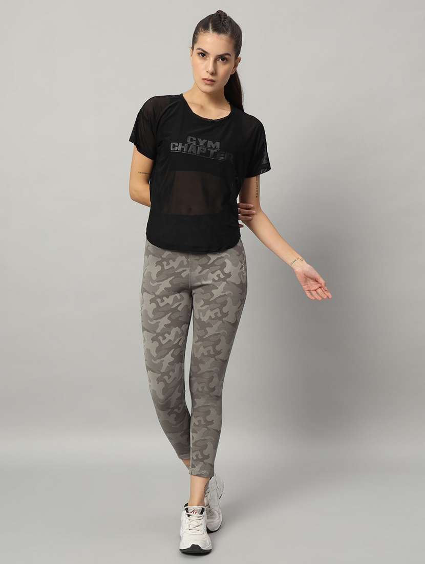 women typography printed relaxed fit dri-fit t-shirt - 21763030 - Standard Image - 5