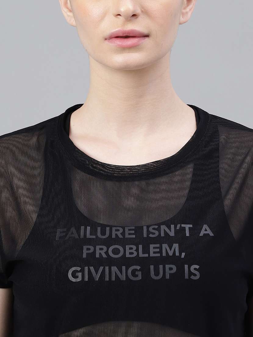 women typography printed relaxed fit dri-fit t-shirt - 21763047 -  Standard Image - 5