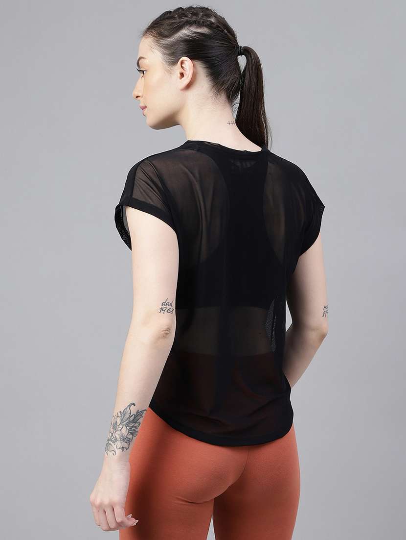 women typography printed relaxed fit dri-fit t-shirt - 21763050 -  Standard Image - 3