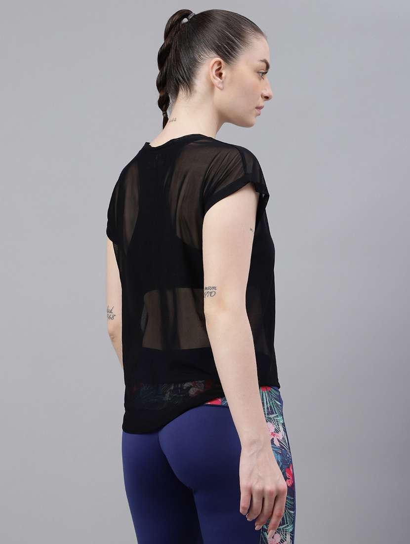 women typography printed relaxed fit dri-fit t-shirt - 21763056 -  Standard Image - 3