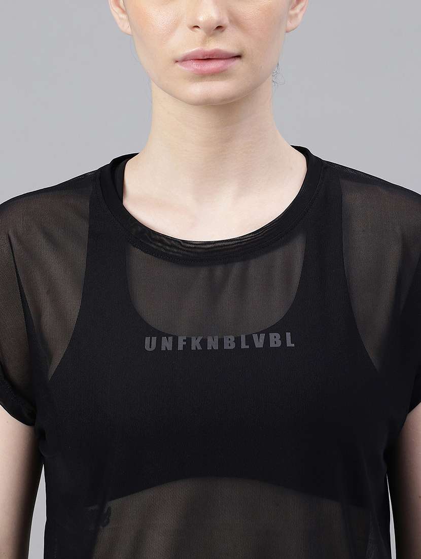 women typography printed relaxed fit dri-fit t-shirt - 21763056 -  Standard Image - 5