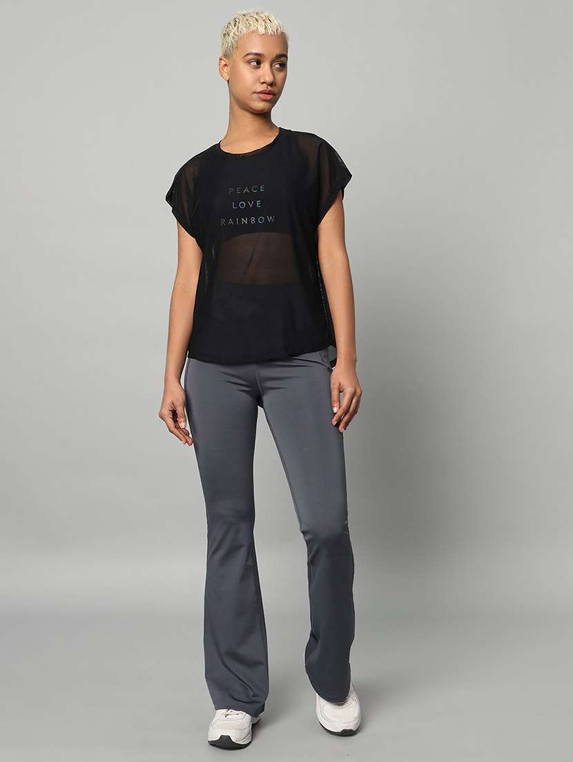 women typography printed relaxed fit dri-fit t-shirt - 21763060 -  Standard Image - 5