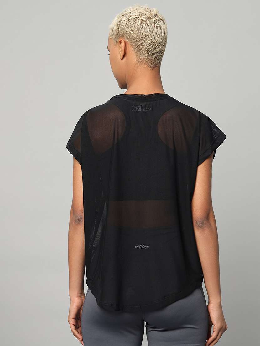 women typography printed relaxed fit dri-fit t-shirt - 21763063 -  Standard Image - 3