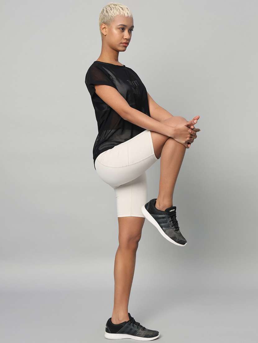 women typography printed relaxed fit dri-fit t-shirt - 21763067 -  Standard Image - 5