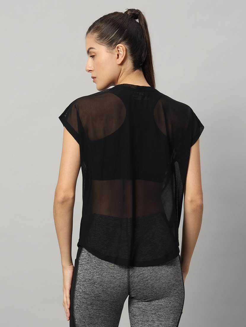 women typography printed relaxed fit dri-fit t-shirt - 21763074 -  Standard Image - 3