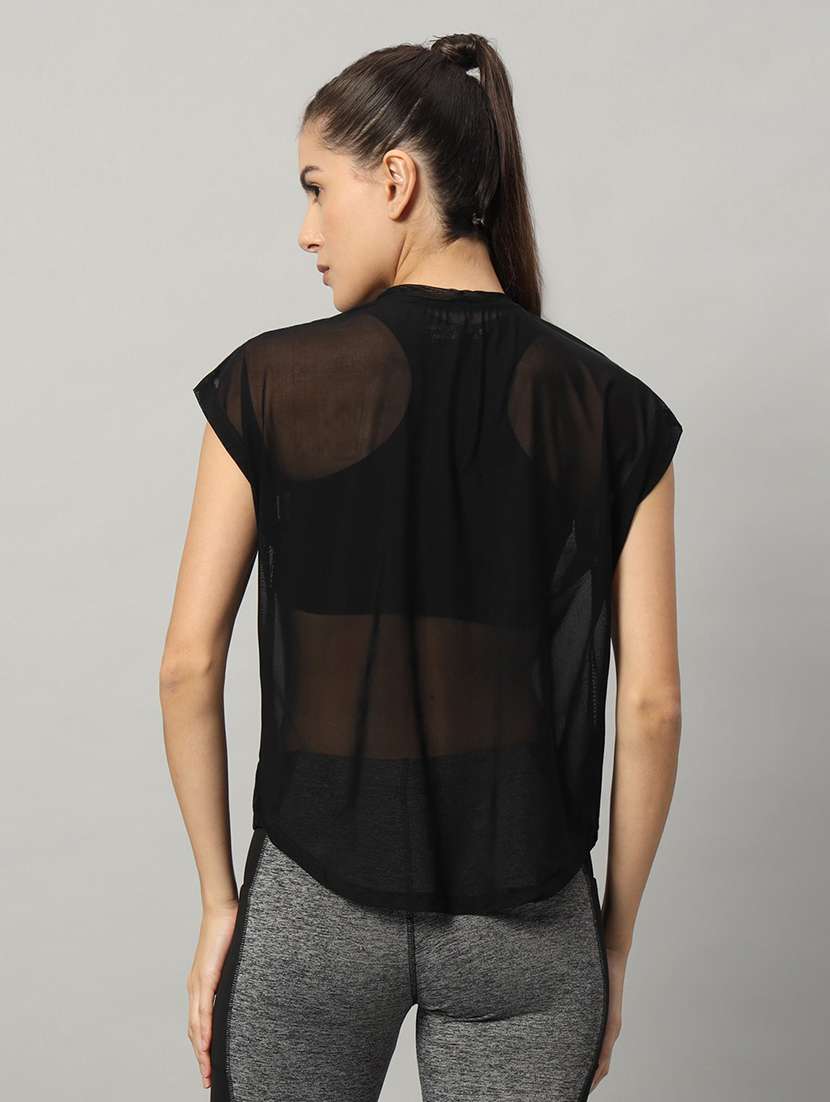 women typography printed relaxed fit dri-fit t-shirt - 21763078 -  Standard Image - 3