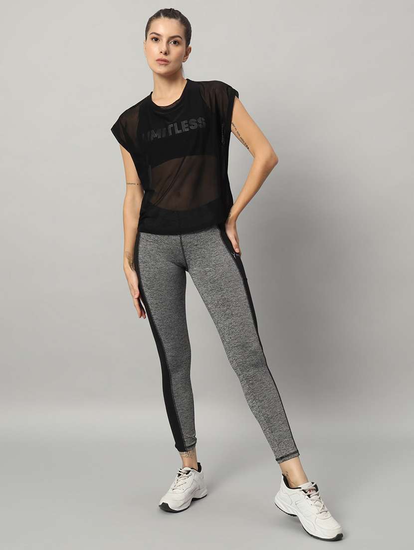 women typography printed relaxed fit dri-fit t-shirt - 21763078 -  Standard Image - 5