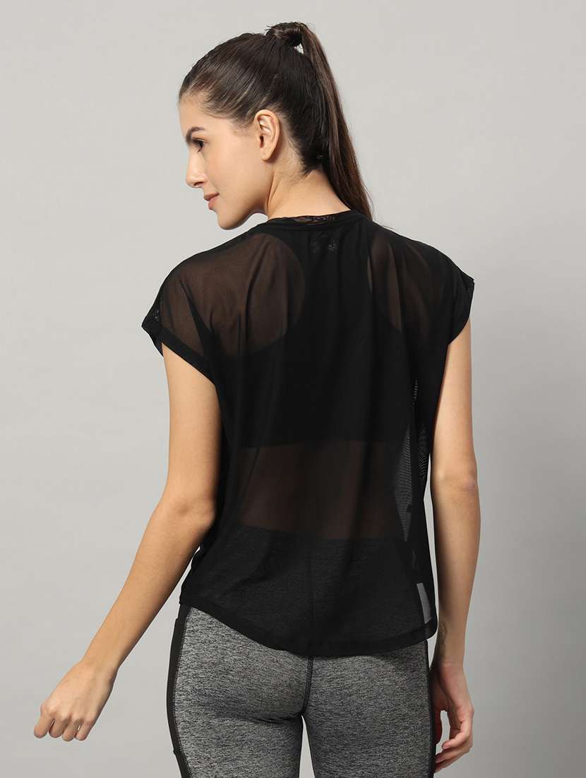 women typography printed relaxed fit dri-fit t-shirt - 21763079 -  Standard Image - 3