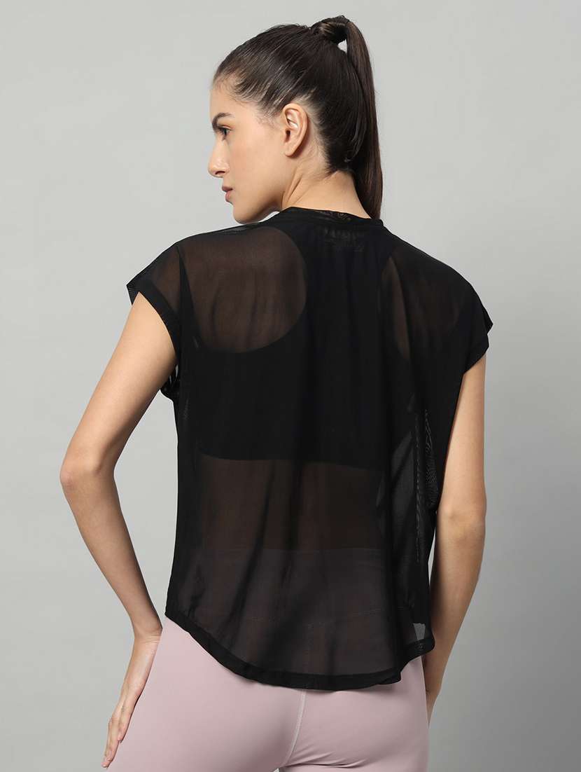 women typography printed relaxed fit dri-fit t-shirt - 21763080 -  Standard Image - 3