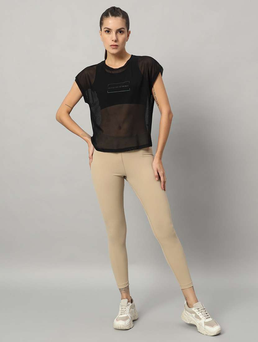 women typography printed relaxed fit dri-fit t-shirt - 21763081 -  Standard Image - 5