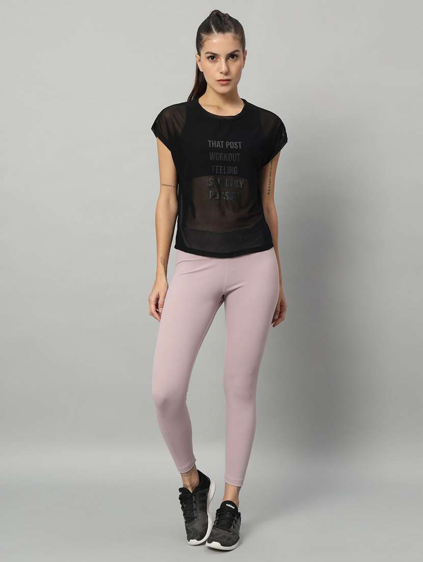 women typography printed relaxed fit dri-fit t-shirt - 21763082 -  Standard Image - 5