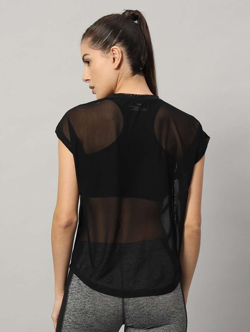 women typography printed relaxed fit dri-fit t-shirt - 21763087 -  Standard Image - 3