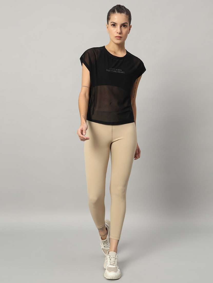 women typography printed relaxed fit dri-fit t-shirt - 21763089 -  Standard Image - 5