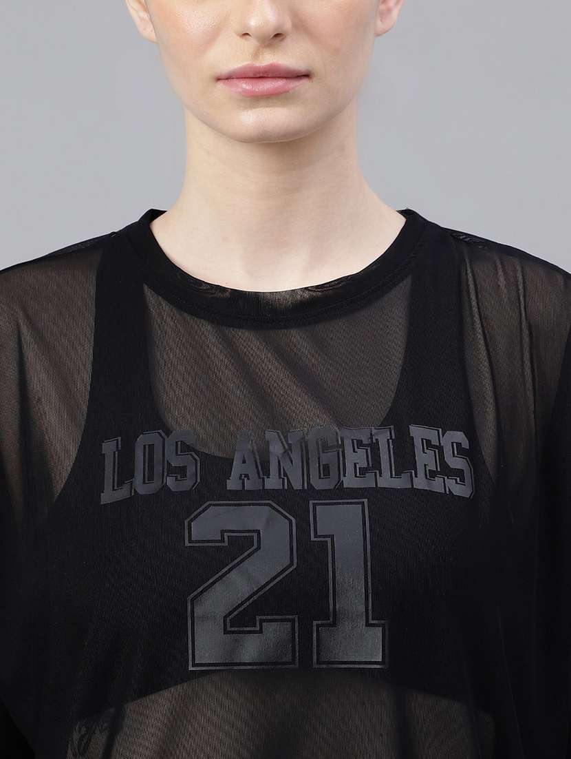 women typography printed relaxed fit dri-fit t-shirt - 21763108 -  Standard Image - 5