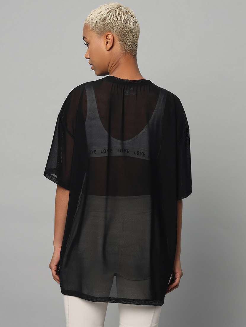 women typography printed relaxed fit dri-fit t-shirt - 21763118 -  Standard Image - 3