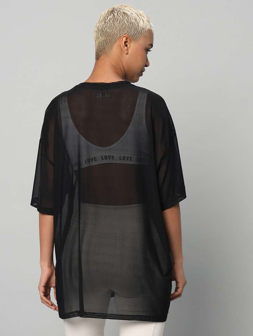 women typography printed relaxed fit dri-fit t-shirt - 21763120 -  Standard Image - 3